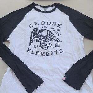 Element Black and White Long Sleeve Tee